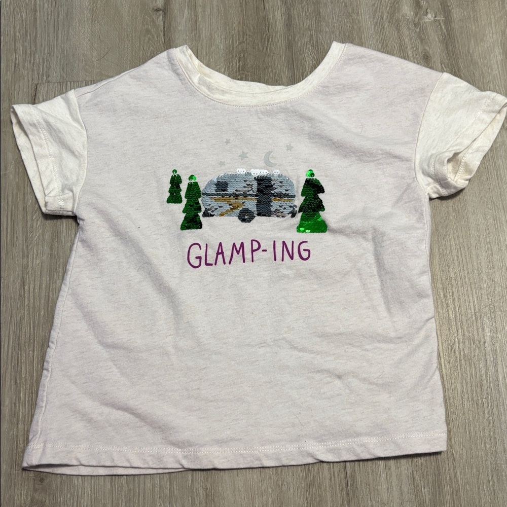 Dip White Glamping Graphic Tee